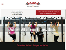 Tablet Screenshot of gagestrengthtraining.com